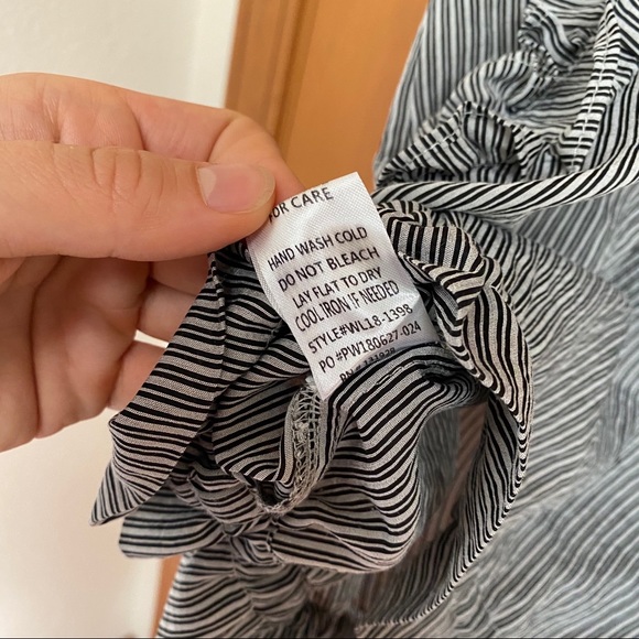 Hoity Toity Tops | Black and Grey Striped Tank - Picture 5 of 5